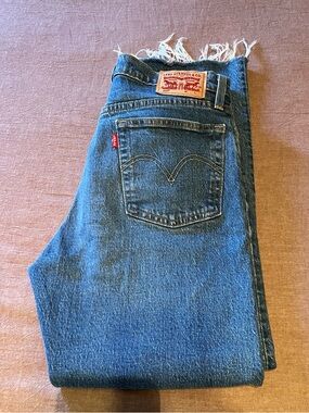 Levi's Dark Blue Straight Jeans